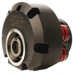 Kennametal - Neutral Cut, KM80 Modular Connection, Adapter/Mount Lathe Modular Clamping Unit - 108.03mm Square Shank Diam, 4.83" OAL, Through Coolant, Series XGL KM80 Static - Exact Tooling