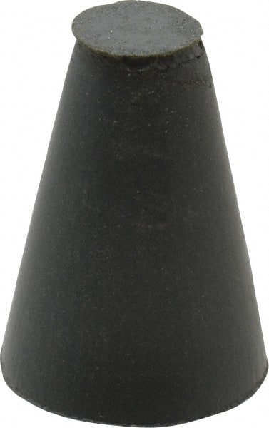 Cratex - 5/8" Max Diam x 1" Long, Taper, Rubberized Point - Very Fine Grade, Silicon Carbide, 1/4" Arbor Hole, Unmounted - Exact Tooling