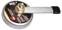 Bessey - 250 Amps Grounding Capacity, 3-1/2" Diam, 2" High, 55 Lb Max Pull Force, Magnetic Welding & Fabrication Ground Clamp - 55 Lb Average Pull Force, 3-1/2" Long, Round Cup Magnet, Brass Stud - Exact Tooling