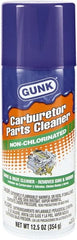 Gunk - Nonchlorinated Carburetor & Parts Cleaner - 15 oz Aerosol Can - Exact Tooling