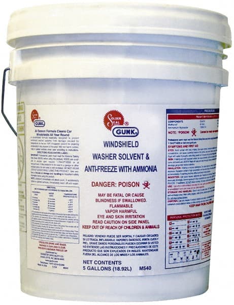 Gunk - Windshield Washer Fluid - 5 Gal Pail - Exact Tooling