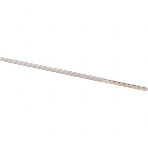 Alvord Polk - 0.0955" High Speed Steel 4 Flute Chucking Reamer - Straight Flute, 0.0928" Straight Shank, 7/8" Flute Length, 3-1/2" OAL - Exact Tooling