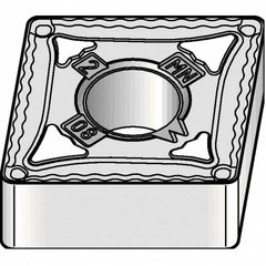 Kennametal - CNMG644 MN Grade KCP25B Carbide Turning Insert - TiCN/Al2O3/TiOCN Finish, 80° Diamond, 3/4" Inscr Circle, 1/4" Thick, 1/16" Corner Radius - Exact Tooling