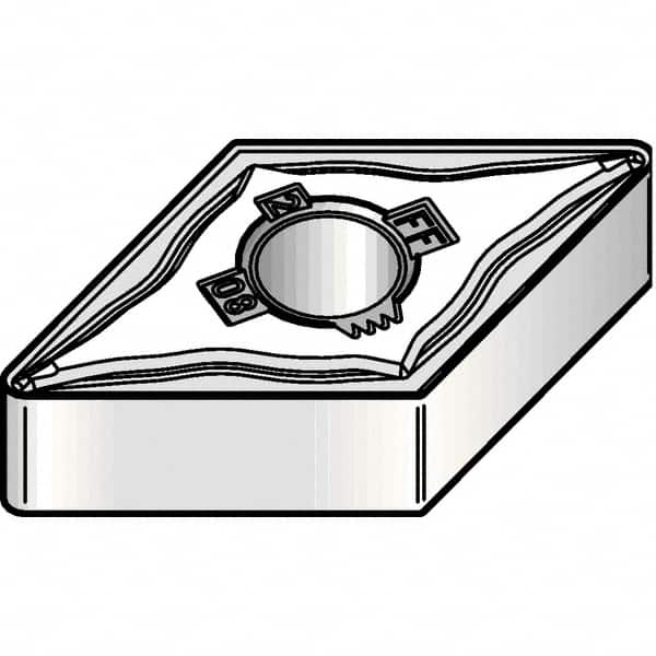 Kennametal - DNMG332 FF Grade KCP05B Carbide Turning Insert - TiOCN Finish, 55° Diamond, 3/8" Inscr Circle, 3/16" Thick, 1/32" Corner Radius - Exact Tooling