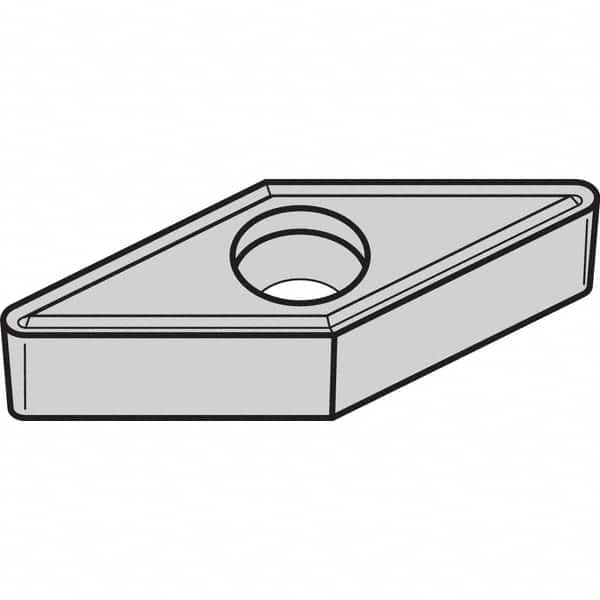 Kennametal - VBMT331 LF Grade KCP30 Carbide Turning Insert - TiCN/Al2O3 Finish, 35° Diamond, 3/8" Inscr Circle, 3/16" Thick, 1/64" Corner Radius - Exact Tooling