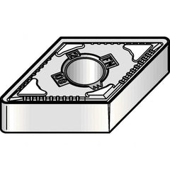Kennametal - DNMG443 FN Grade KCP10B Carbide Turning Insert - TiCN/Al2O3/TiOCN Finish, 55° Diamond, 1/2" Inscr Circle, 1/4" Thick, 3/64" Corner Radius - Exact Tooling