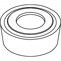 Kennametal - RCMT1605M0 Grade KCK20 Carbide Turning Insert - TiCN/Al2O3 Finish, Round, 16mm Inscr Circle, 7/32" Thick - Exact Tooling