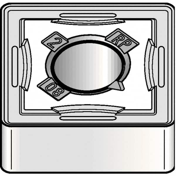 Kennametal - SNMG432 RP Grade KCP25B Carbide Turning Insert - TiOCN Finish, 90° Square, 1/2" Inscr Circle, 3/16" Thick, 1/32" Corner Radius - Exact Tooling