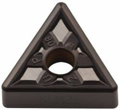 Kennametal - TNMG332 UP Grade KCM25 Carbide Turning Insert - TiCN/Al2O3 Finish, 60° Triangle, 3/8" Inscr Circle, 3/16" Thick, 1/32" Corner Radius - Exact Tooling