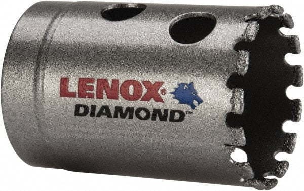 Lenox - 1-3/8" Diam, 1-5/8" Cutting Depth, Hole Saw - Diamond Grit Saw, Continuous Edge - Exact Tooling