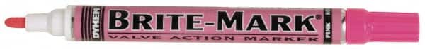 Dykem - Pink Oil-Based Paint Marker - Medium Tip, Oil Based - Exact Tooling