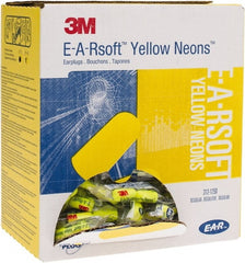 3M - Disposable, Uncorded, 33 dB Earplugs - Yellow, 200 Pairs - Exact Tooling