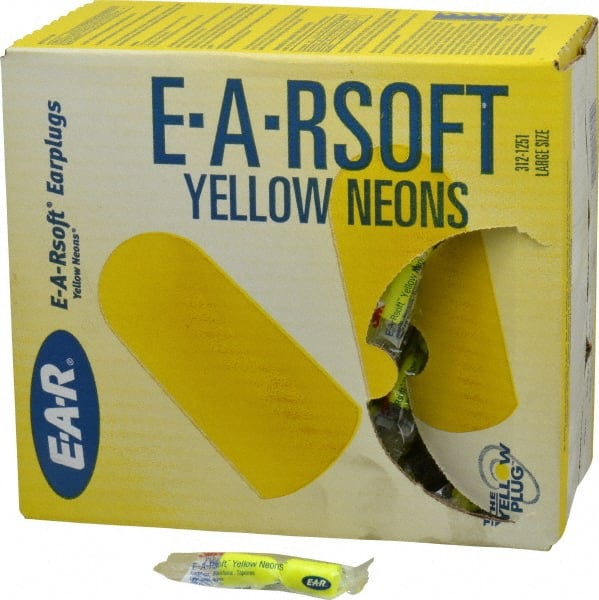 3M - Disposable, Uncorded, 33 dB Earplugs - Yellow, 200 Pairs - Exact Tooling