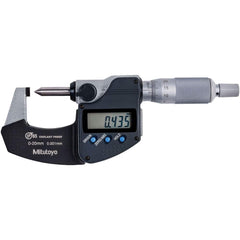 Mitutoyo - 0mm to 20mm IP65 Crimp Height Electronic Outside Micrometer - Exact Tooling