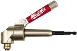 Milwaukee Tool - Power Drill Right Angle Drive Attachment - For 1/4" Hex Drills - Exact Tooling