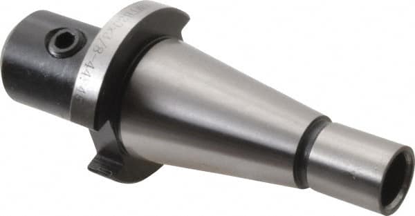 Interstate - NMTB30 Taper Shank 3/8" Hole End Mill Holder/Adapter - 1" Nose Diam, 1-3/4" Projection, 1/2-13 Drawbar - Exact Tooling