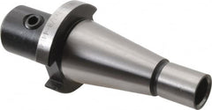 Interstate - NMTB30 Taper Shank 3/8" Hole End Mill Holder/Adapter - 1" Nose Diam, 1-3/4" Projection, 1/2-13 Drawbar - Exact Tooling