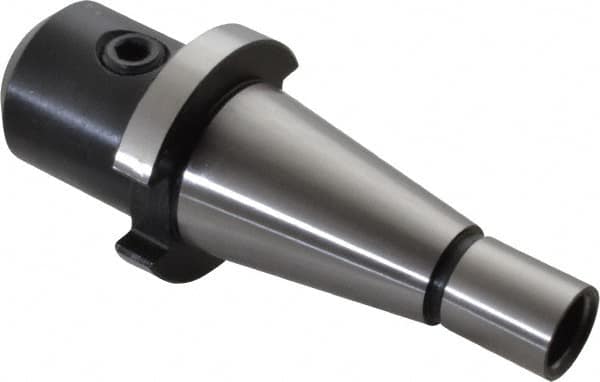 Interstate - NMTB30 Taper Shank 1/2" Hole End Mill Holder/Adapter - 1-1/4" Nose Diam, 1-3/4" Projection, 1/2-13 Drawbar - Exact Tooling