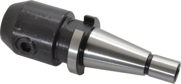 Interstate - NMTB30 Taper Shank 3/4" Hole End Mill Holder/Adapter - 1-3/4" Nose Diam, 70mm Projection, 1/2-13 Drawbar - Exact Tooling