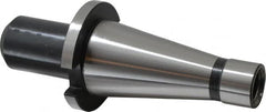 Interstate - NMTB40 Taper Shank 1/2" Hole End Mill Holder/Adapter - 1-1/4" Nose Diam, 2" Projection, 5/8-11 Drawbar - Exact Tooling