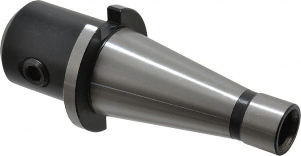Interstate - NMTB40 Taper Shank 3/4" Hole End Mill Holder/Adapter - 1-3/4" Nose Diam, 58.67mm Projection, 5/8-11 Drawbar - Exact Tooling