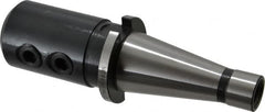 Interstate - NMTB40 Taper Shank 1" Hole End Mill Holder/Adapter - 50mm Nose Diam, 3-3/4" Projection, 5/8-11 Drawbar - Exact Tooling
