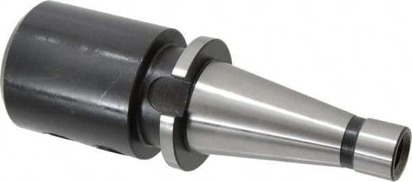 Interstate - NMTB40 Taper Shank 1-1/4" Hole End Mill Holder/Adapter - 2-1/2" Nose Diam, 3-3/4" Projection, 5/8-11 Drawbar - Exact Tooling