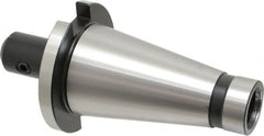 Interstate - NMTB50 Taper Shank 1/2" Hole End Mill Holder/Adapter - 1-1/4" Nose Diam, 2-3/4" Projection, 1-8 Drawbar - Exact Tooling