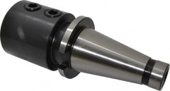 Interstate - NMTB50 Taper Shank 2" Hole End Mill Holder/Adapter - 2-9/16" Nose Diam, 5" Projection, 1-8 Drawbar - Exact Tooling