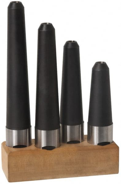 Made in USA - 1-1/4" Shank Diam Straight Shank with Weldon Flat 1/2" Hole End Mill Holder/Adapter - 3" Projection - Exact Tooling