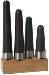 Made in USA - 1-1/4" Shank Diam Straight Shank with Weldon Flat 1/2" Hole End Mill Holder/Adapter - 3" Projection - Exact Tooling