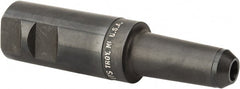 Made in USA - 1-1/4" Shank Diam Straight Shank with Weldon Flat 3/8" Hole End Mill Holder/Adapter - 3" Projection - Exact Tooling