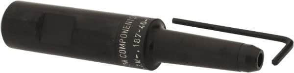 Made in USA - 3/4" Shank Diam Straight Shank with Weldon Flat 3/16" Hole End Mill Holder/Adapter - 2" Projection - Exact Tooling