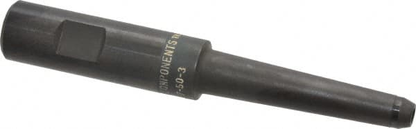 Made in USA - 3/4" Shank Diam Straight Shank with Weldon Flat 3/16" Hole End Mill Holder/Adapter - 3" Projection - Exact Tooling