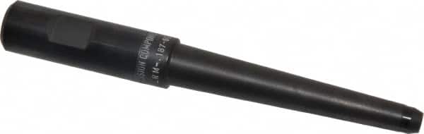 Made in USA - 3/4" Shank Diam Straight Shank with Weldon Flat 3/16" Hole End Mill Holder/Adapter - 4" Projection - Exact Tooling