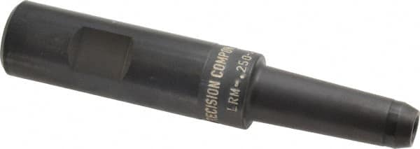 Made in USA - 3/4" Shank Diam Straight Shank with Weldon Flat 1/4" Hole End Mill Holder/Adapter - 2" Projection - Exact Tooling