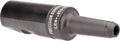 Made in USA - 1" Shank Diam Straight Shank with Weldon Flat 1/4" Hole End Mill Holder/Adapter - 2" Projection - Exact Tooling