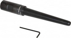 Made in USA - 1" Shank Diam Straight Shank with Weldon Flat 1/4" Hole End Mill Holder/Adapter - 5" Projection - Exact Tooling