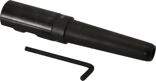 Made in USA - 1" Shank Diam Straight Shank with Weldon Flat 3/8" Hole End Mill Holder/Adapter - 3" Projection - Exact Tooling