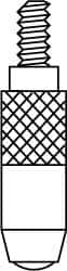 SPI - #4-48 Thread, Feeler (Spherical) Drop Indicator Contact Point - Exact Tooling