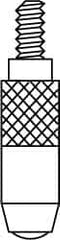 SPI - #4-48 Thread, Feeler (Spherical) Drop Indicator Contact Point - Exact Tooling