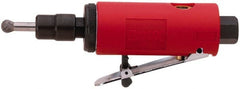 Sioux Tools - 1/4" Collet, Straight Handle, Straight Air Die Grinder - 26,000 RPM, Front Exhaust, 16 CFM, 0.3 hp, 6.21 bar, 1/4 NPT - Exact Tooling