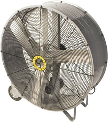 Airmaster - 42" Blade, Belt Drive, 1/2 hp, 14,000 & 8,000 CFM, Portable Blower with Wheels - 4.5 Amps, 115 Volts, 2 Speed, Single Phase - Exact Tooling