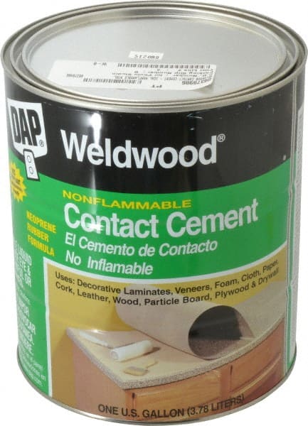 DAP - 128 Fluid Ounce Container, Tan, Can Polychloroprene Construction Adhesive - Service Temp from -40 to 180°F, 30 to 40 min Fixture Time, Indoor - Exact Tooling