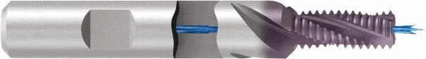 Emuge - #10-32, 0.15" Cutting Diam, 3 Flute, Solid Carbide Helical Flute Thread Mill - Internal Thread, 0.296" LOC, 2.165" OAL, 6mm Shank Diam - Exact Tooling