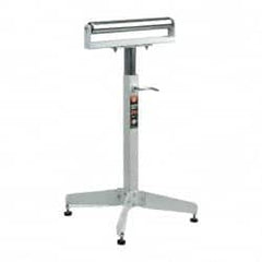 HTC - 16 Inch Long x 45-1/2 Inch High Heavy Duty Roller Support - 500 Lbs. Limit, with 1 and 1-3/8 Inch Wide Roller - Exact Tooling
