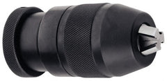 Accupro - 1/2-20, 1/32 to 3/8" Capacity, Threaded Mount Drill Chuck - Keyless, 37mm Sleeve Diam, 72mm Open Length - Exact Tooling