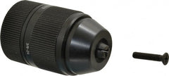 Accupro - 3/8-24, 1/16 to 1/2" Capacity, Threaded Mount Drill Chuck - Keyless, 43mm Sleeve Diam, 62.5mm Open Length - Exact Tooling