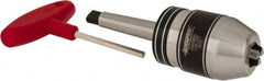 Accupro - 2MT, 1/32 to 1/2" Capacity, Integral Shank Drill Chuck - Keyed, Taper Shank, 54mm Sleeve Diam, 85mm Open Length - Exact Tooling