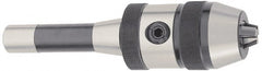 Accupro - R8, 1/8 to 5/8" Capacity, Integral Shank Drill Chuck - Keyed, Taper Shank, 57mm Sleeve Diam, 88mm Open Length - Exact Tooling